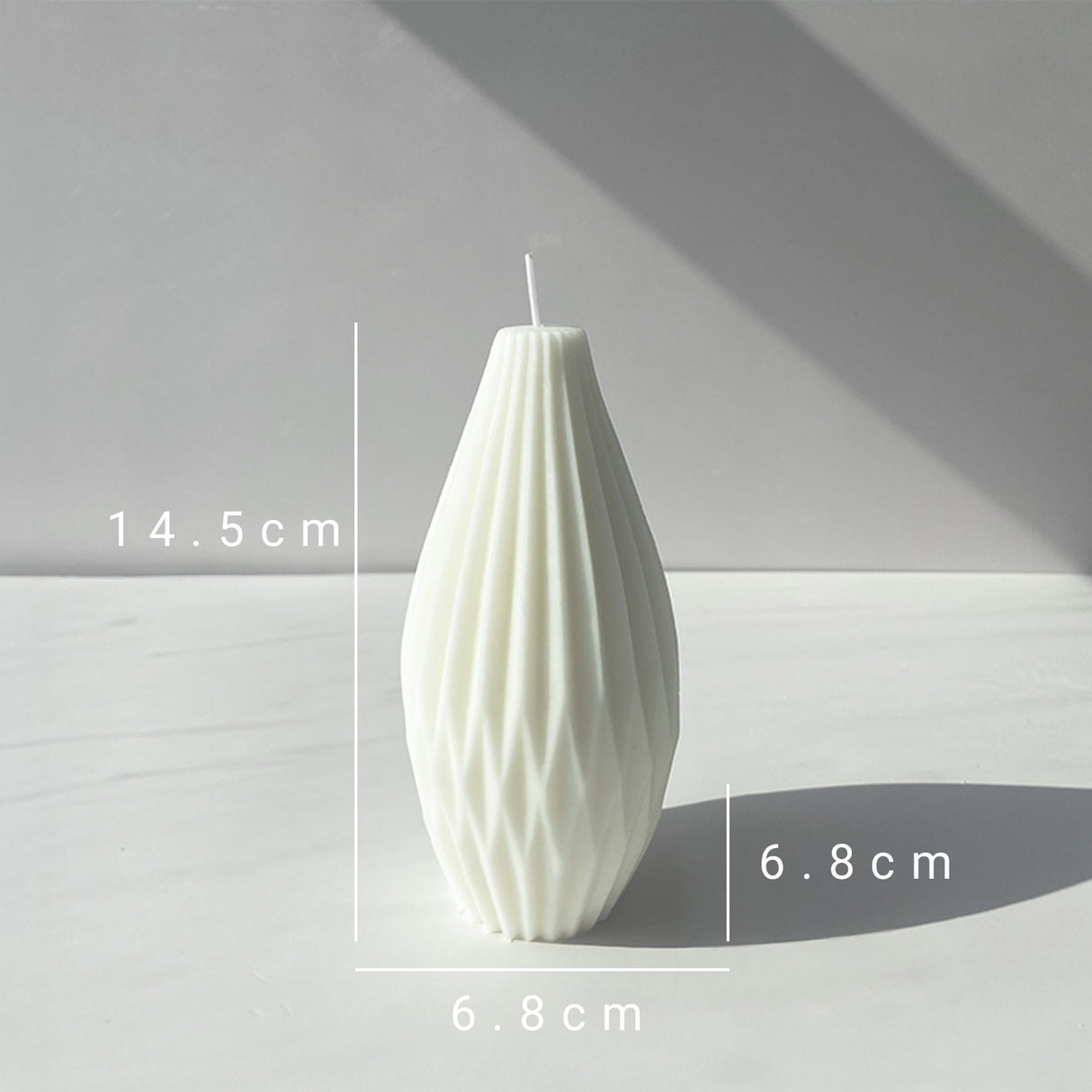 Vela de Cera Blanca Pera Nórdica