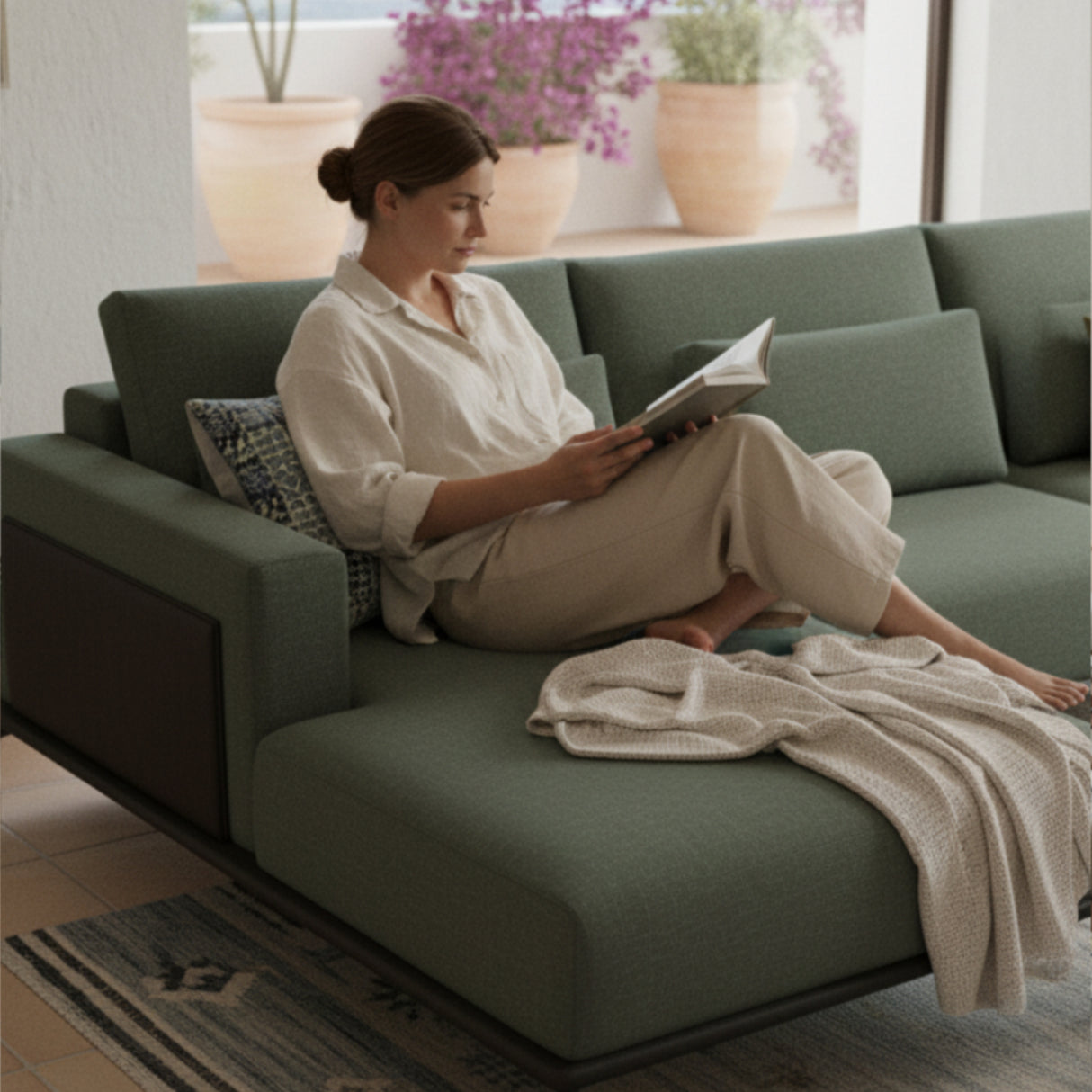 Sofá Desser Con Chaise Stock