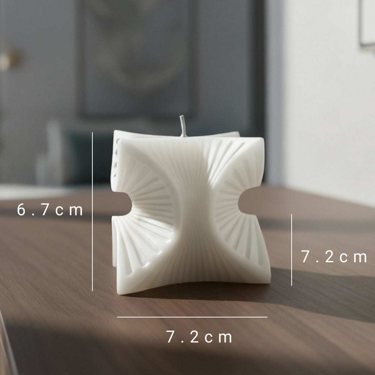 Vela de Cera Nórdica Espiral Geométrico