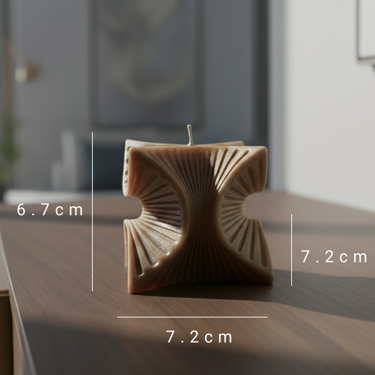 Vela de Cera Nórdica Espiral Geométrico