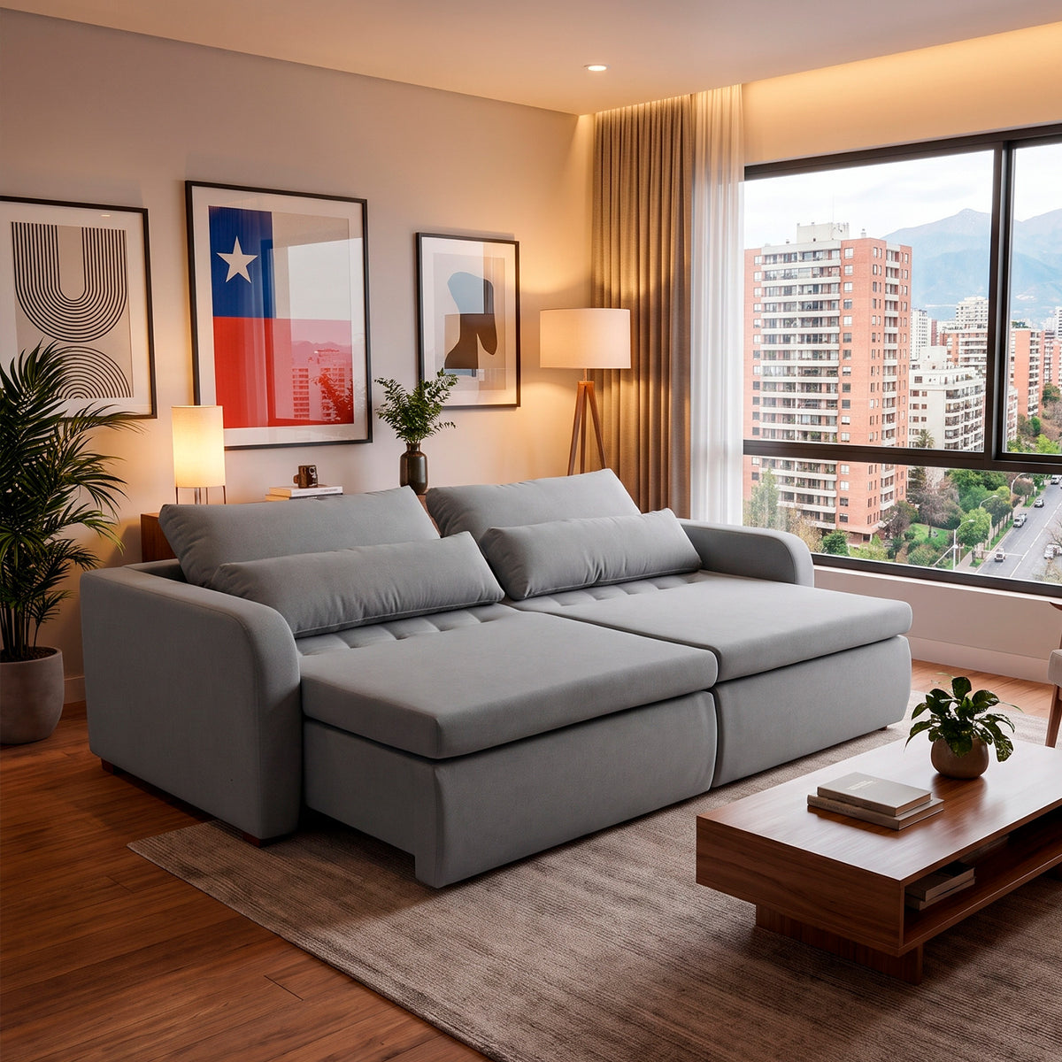 Sofá Cama Zurich Teijdo 1003 - 2.28M Stock