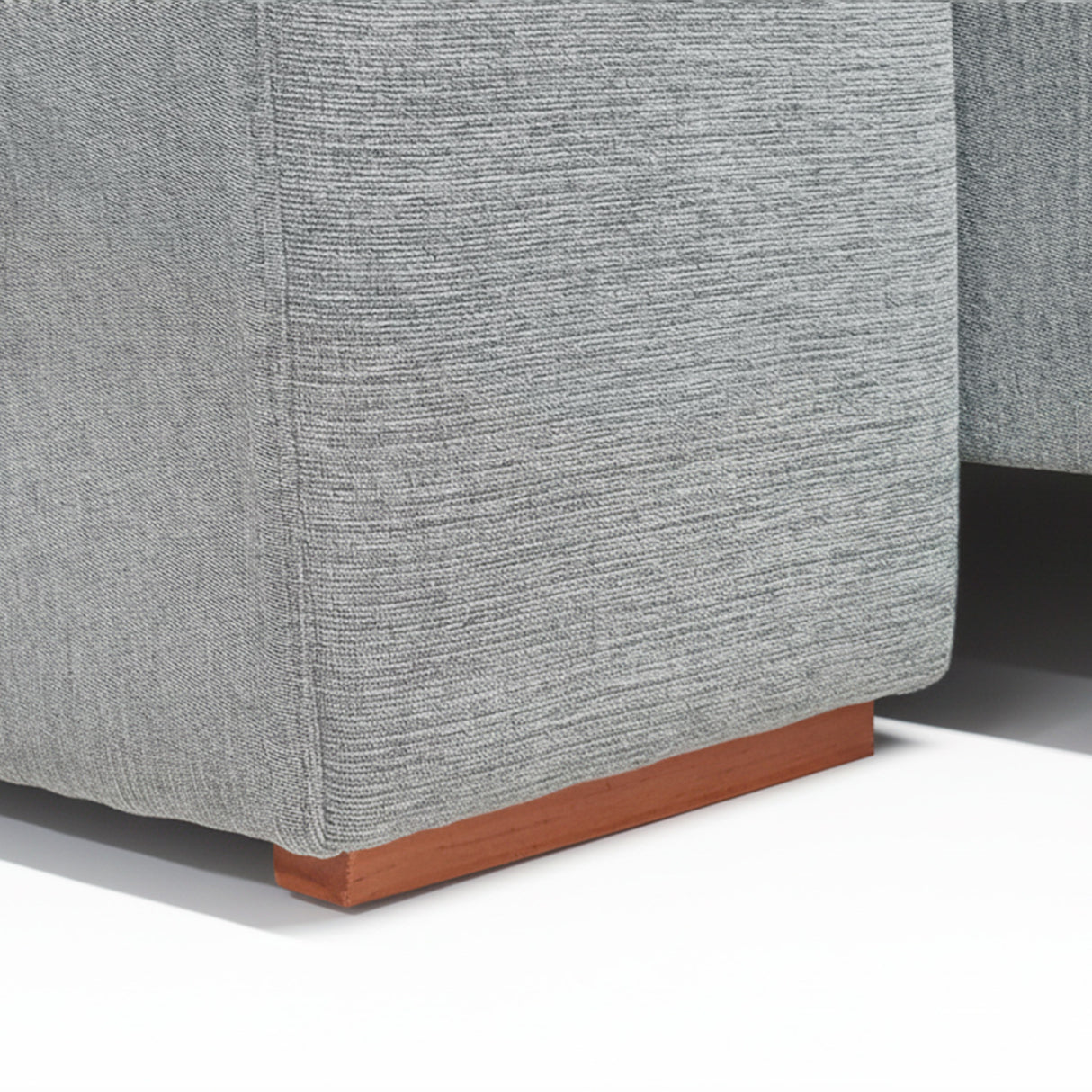 pata del sofá extensible de 2 cuerpos color gris