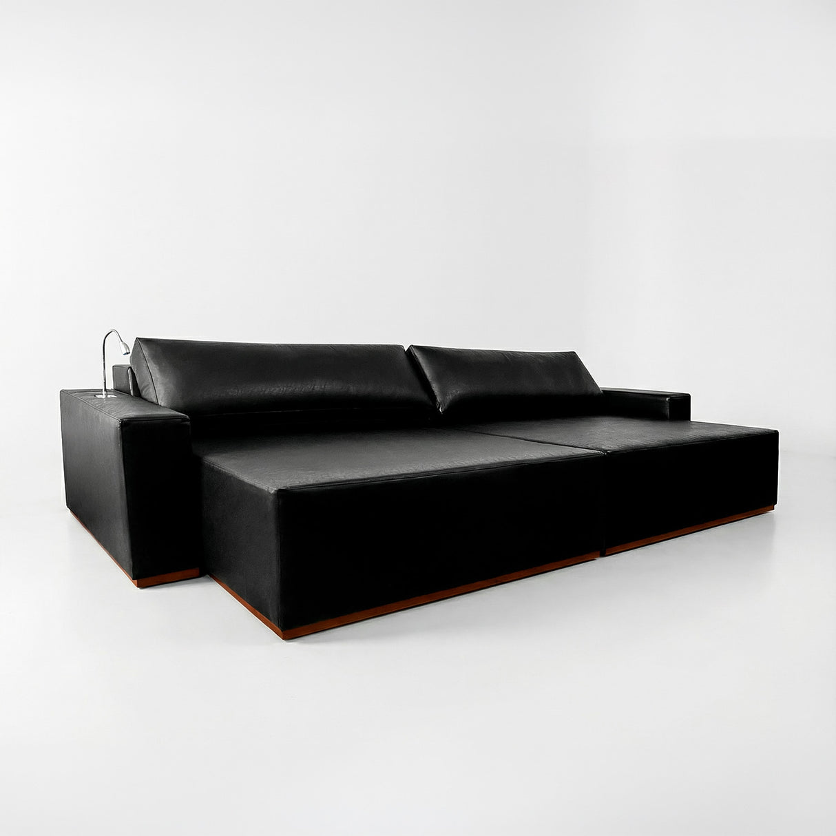 Sofá Extensible Imperial de Eco Cuero con Carga touch y Luminaria