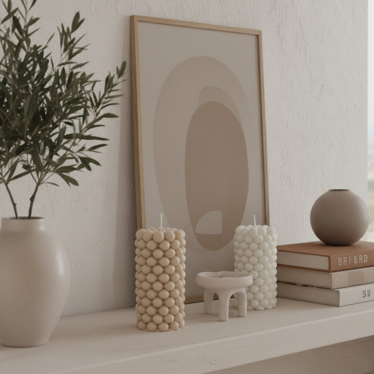 Vela de Cera Burbuja Cilíndrica