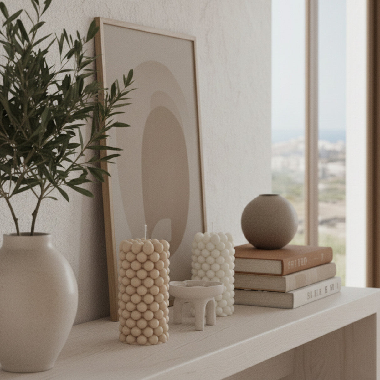 Vela de Cera Burbuja Cilíndrica