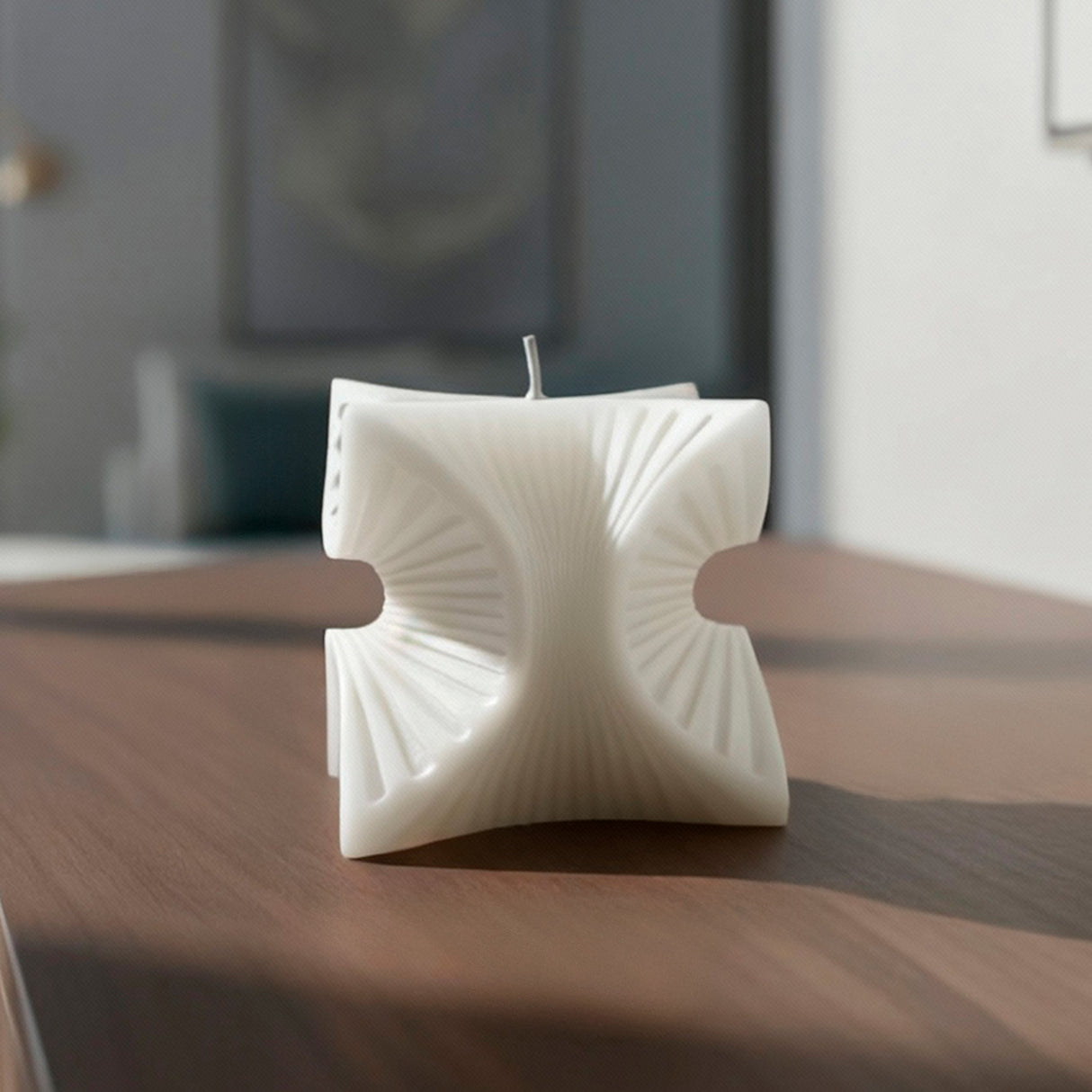 Vela de Cera Nórdica Espiral Geométrico