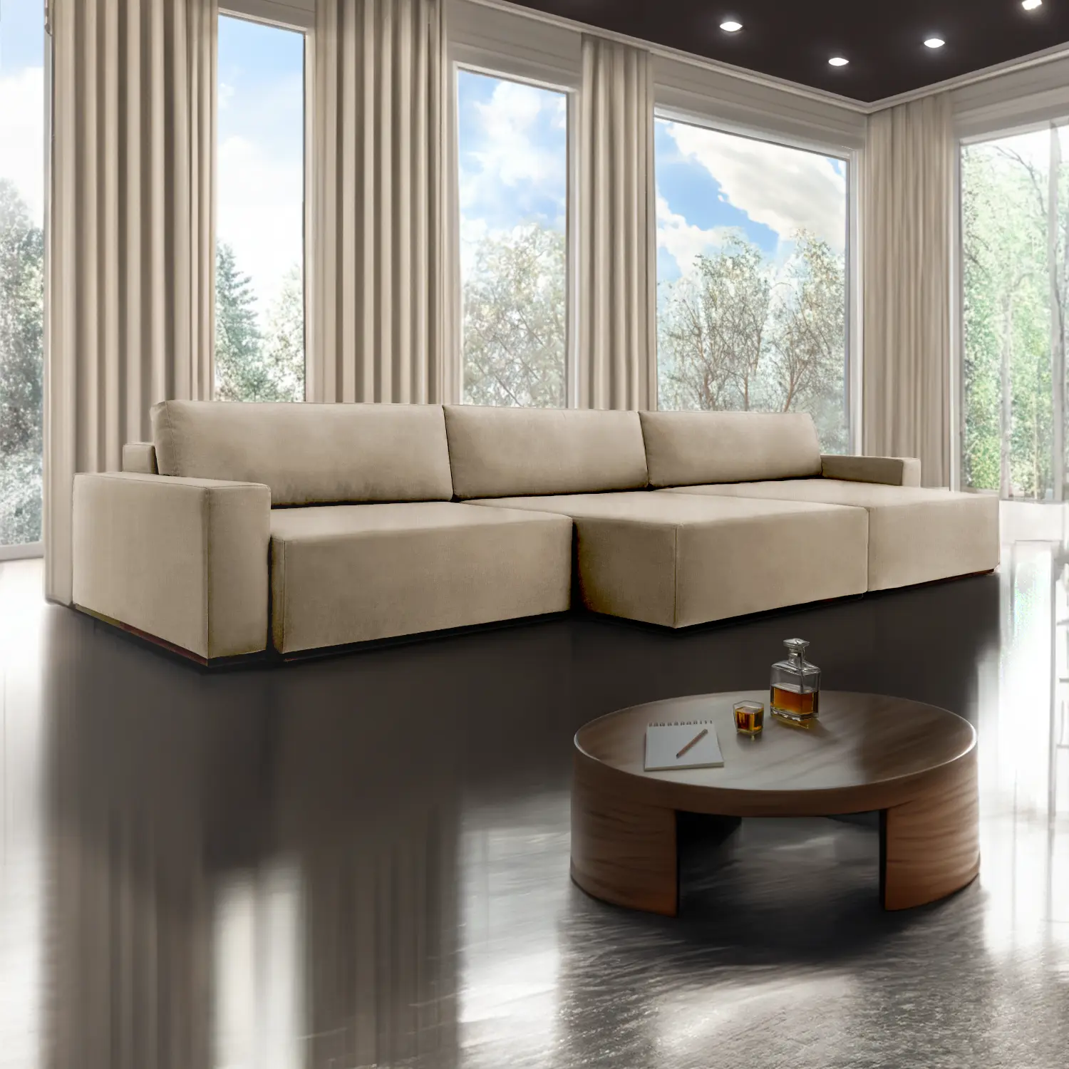 Sofá Imperial Extensible Di Qualita