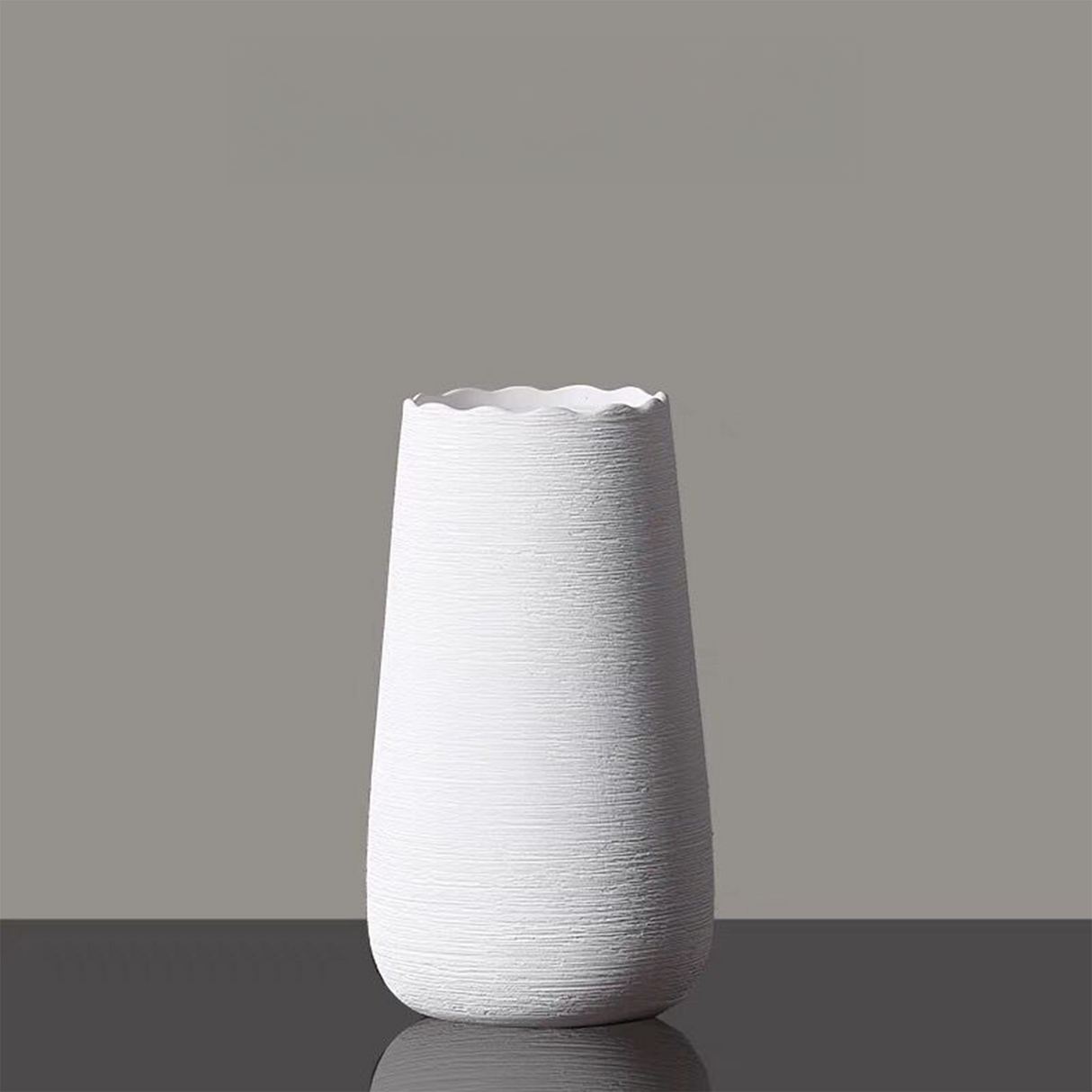 Jarrón Cilíndrico Kelida Porcelana