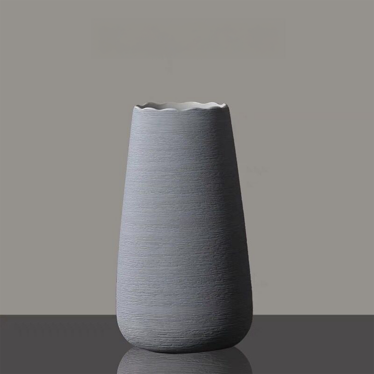 Jarrón Cilíndrico Kelida Porcelana