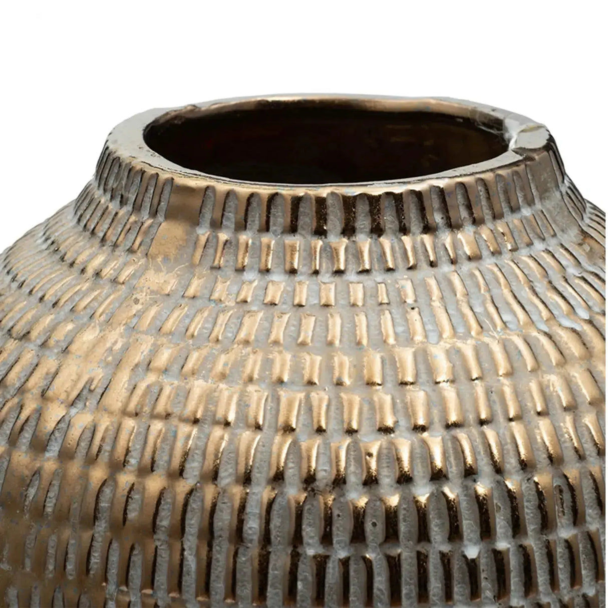 Jarrón de Cerámica Bronce Grande Re Decora