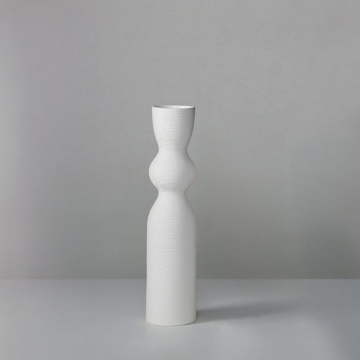 Jarrón Decorativo de Ceramica Curvo Kelida Porcelana