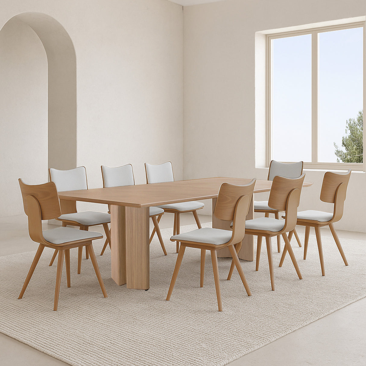 Mesa de comedor Lara y silla Alana