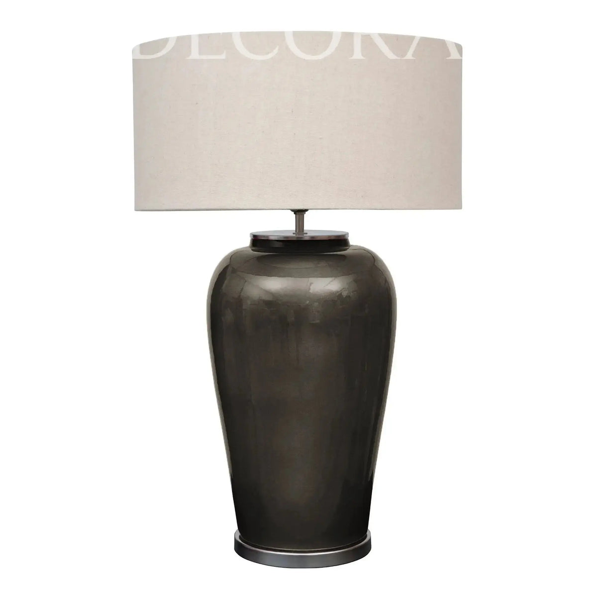 Lámpara de cerámica con pantalla de tela Re Decora