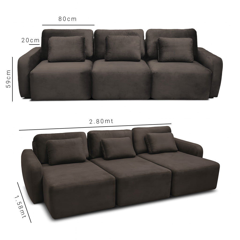 Sofá Extensible Portillo 2.80MT 2338 Stock