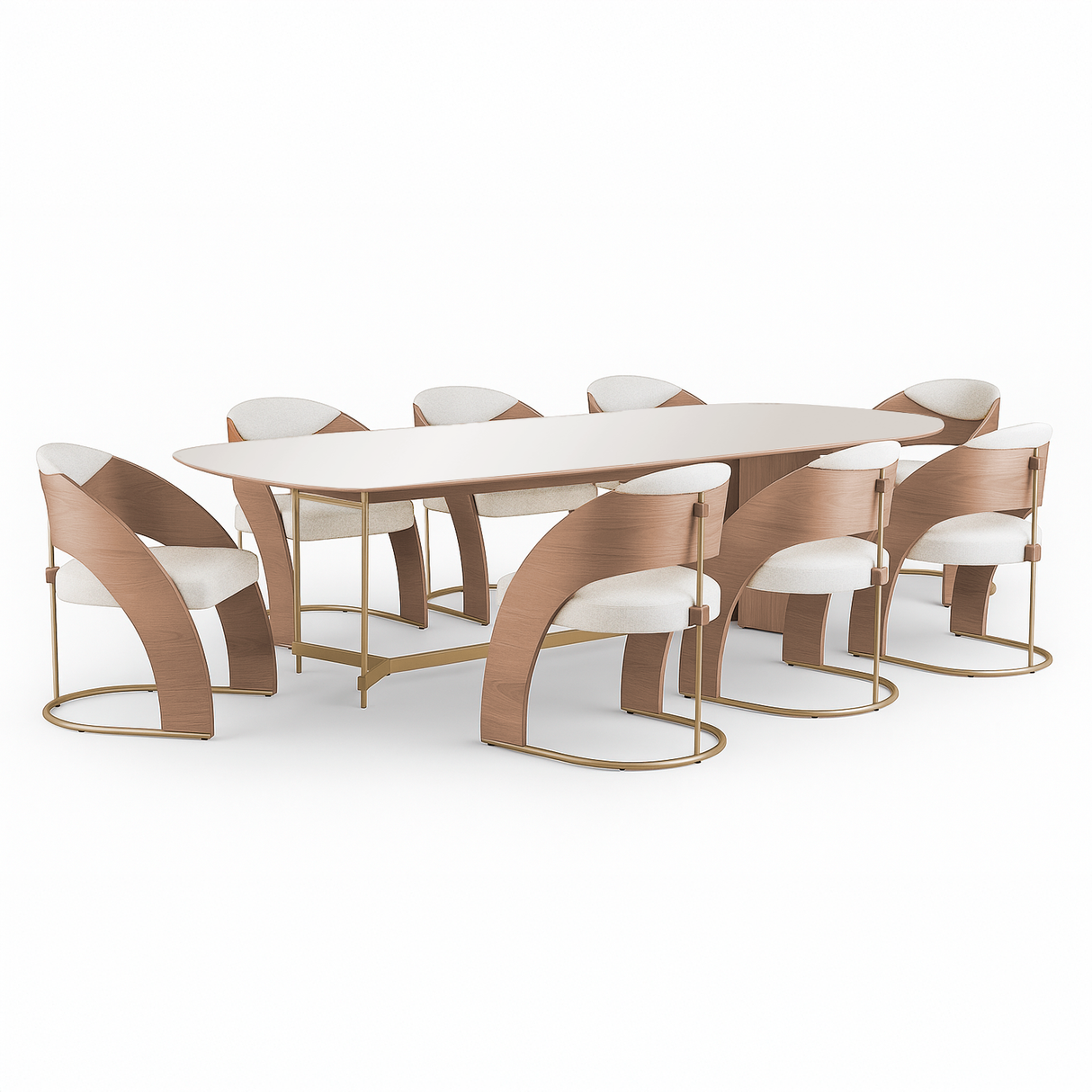 Mesa de comedor Nala y poltrona Renata