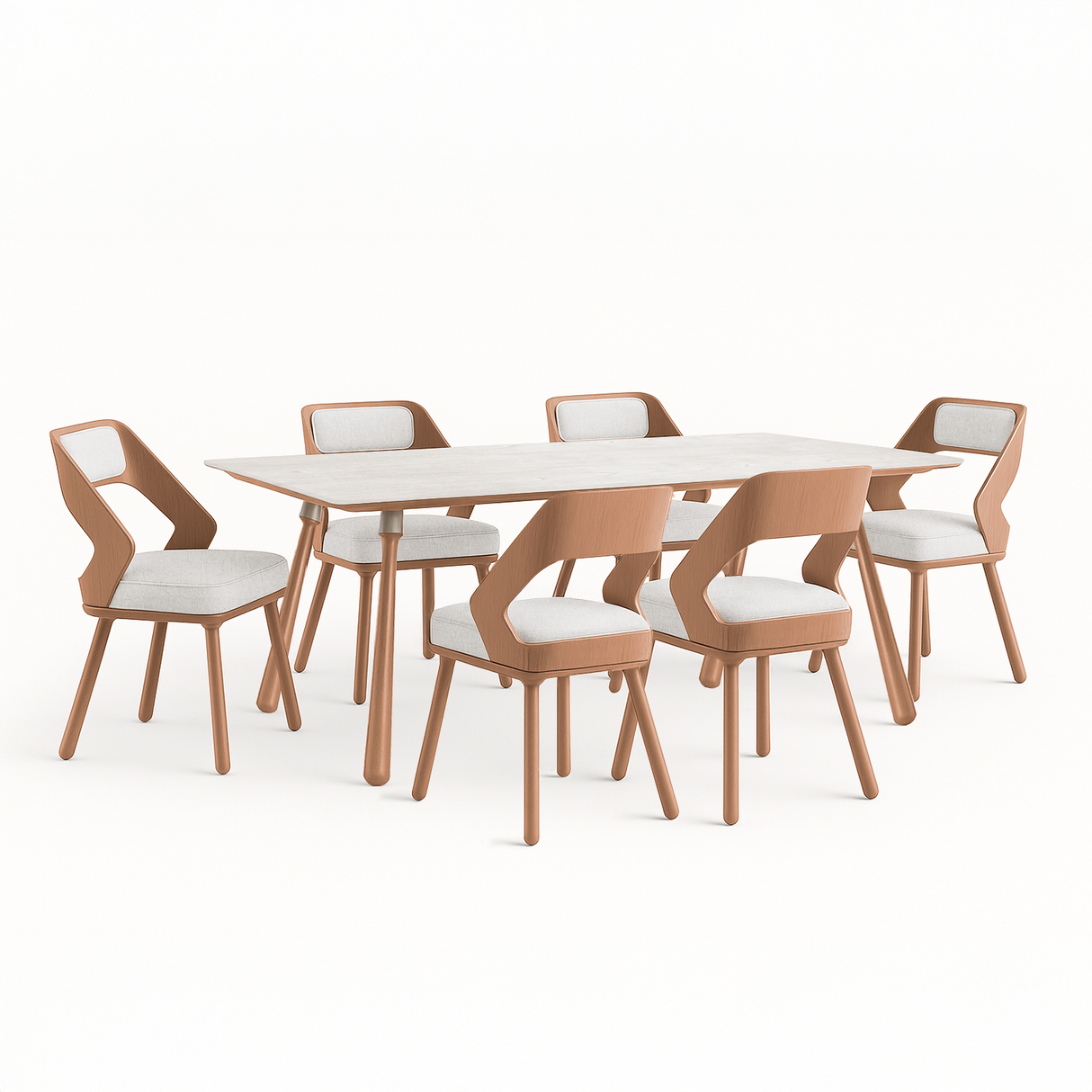 Mesa de comedor Cleonice y silla Eliana