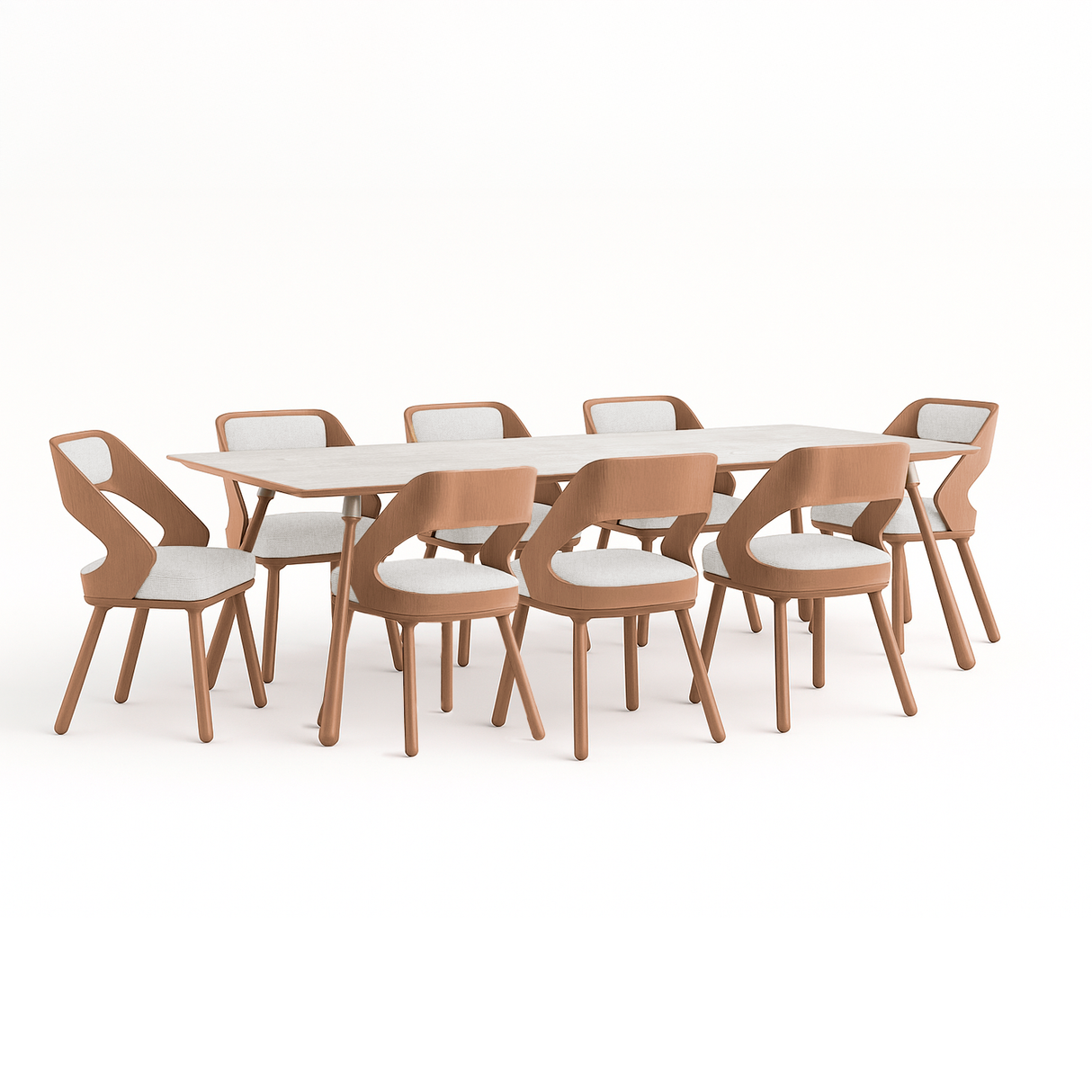 Mesa de comedor Cleonice y silla Eliana
