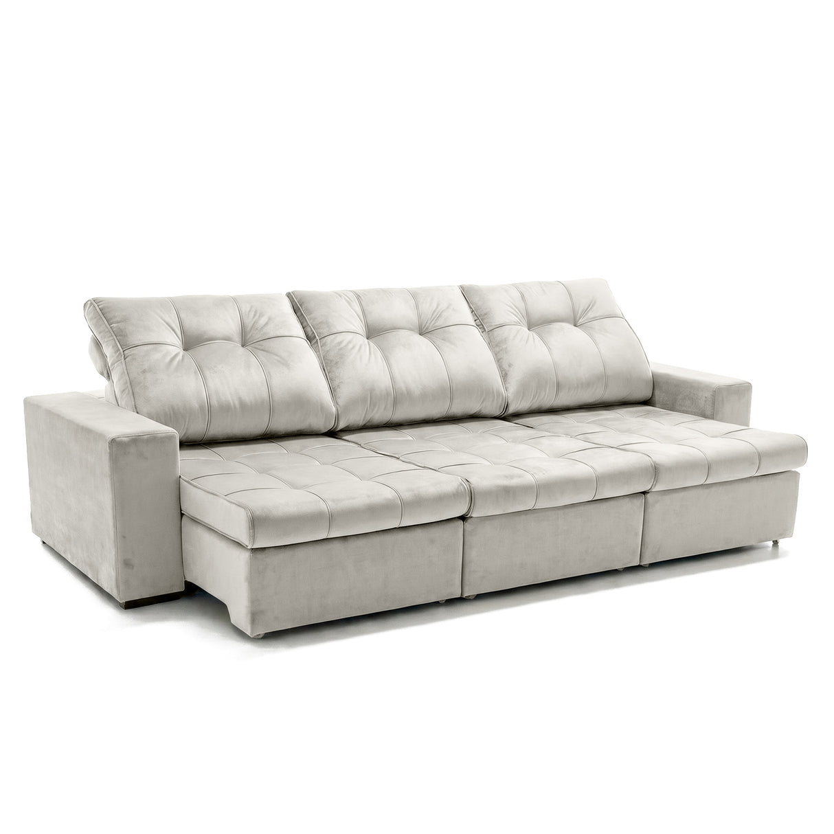 Sofá 3 cuerpos Mónaco Tela Beige - 3.40m