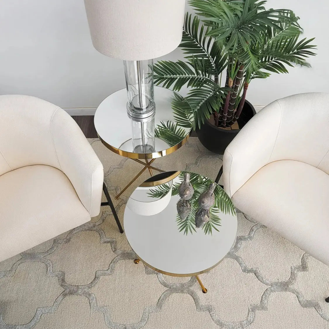 Mesa Lateral Rubí Cobre Re Decora