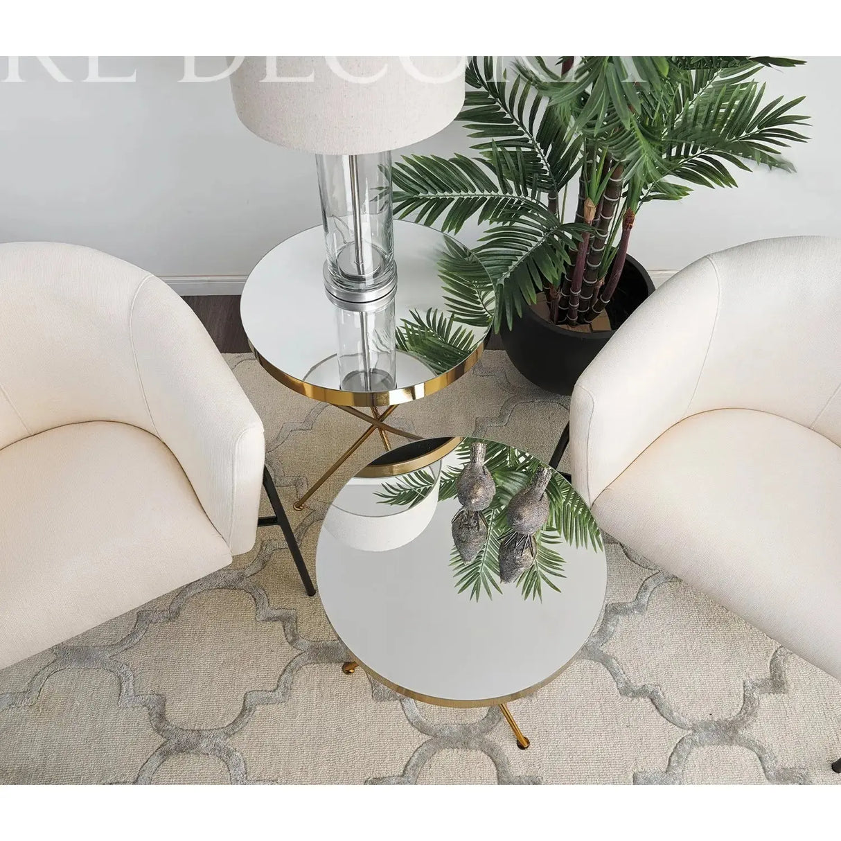 Mesa Lateral Rubí Doré Re Decora