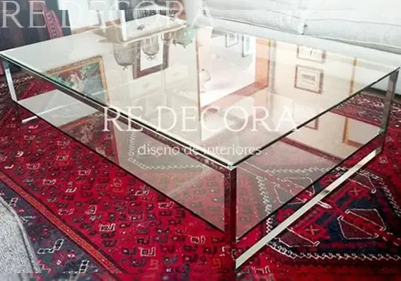 Mesa de Centro N Doble Cristal