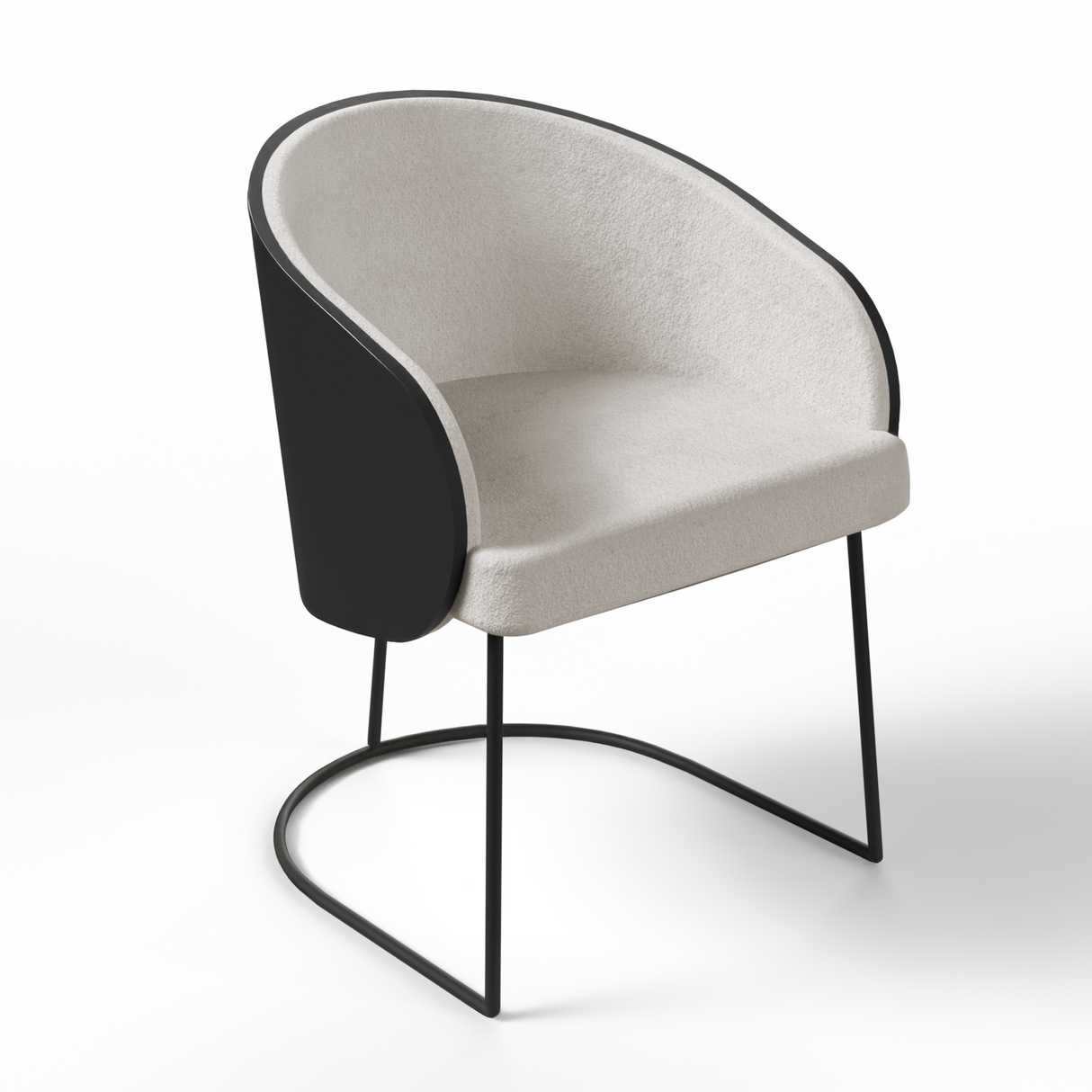 poltrona / poltrona con base de acero / poltrona de tela / poltrona elegante / poltrona moderna