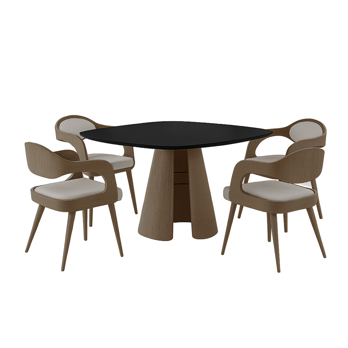 Mesa de comedor Rebeca y poltrona Salete