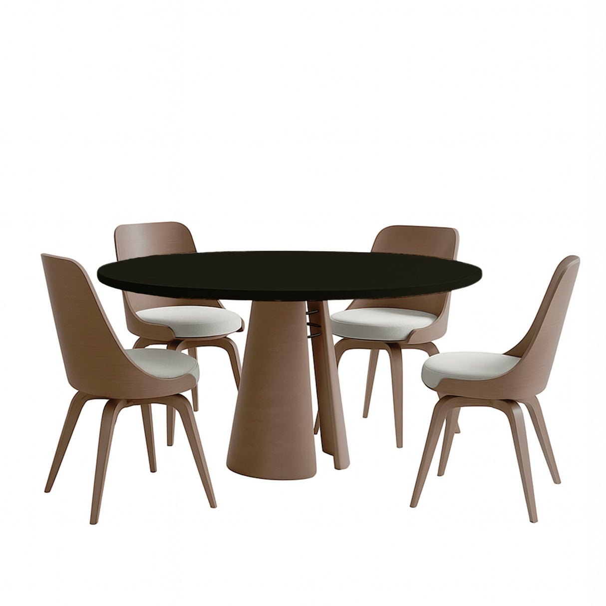 Mesa de comedor Ludmila y silla Kauane