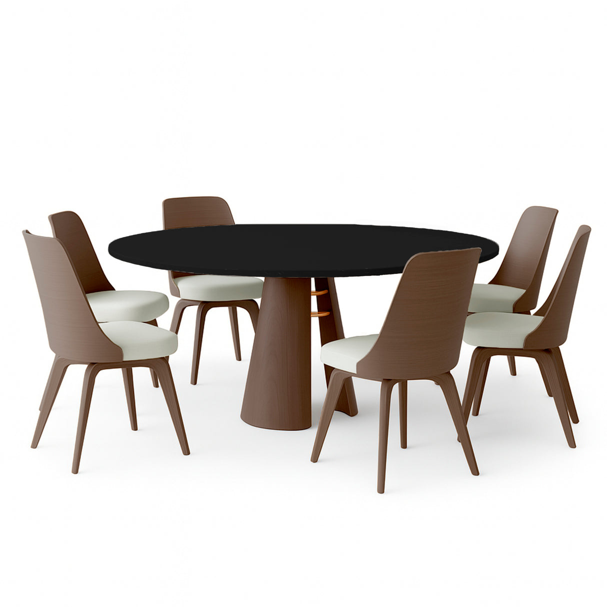 Mesa de comedor Ludmila y silla Kauane