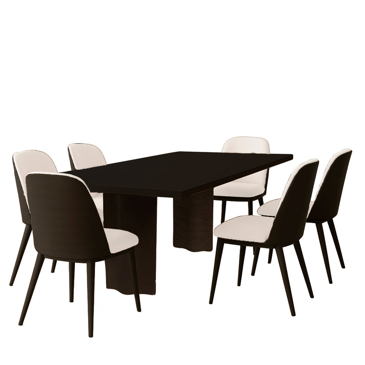Mesa de comedor Ágata y silla Lavinia