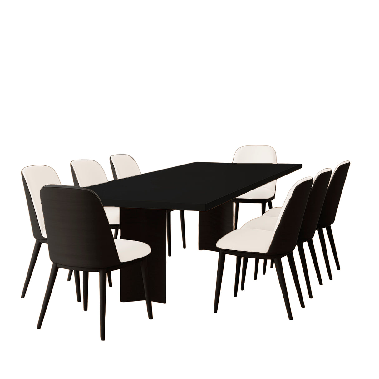 Mesa de comedor Ágata y silla Lavinia