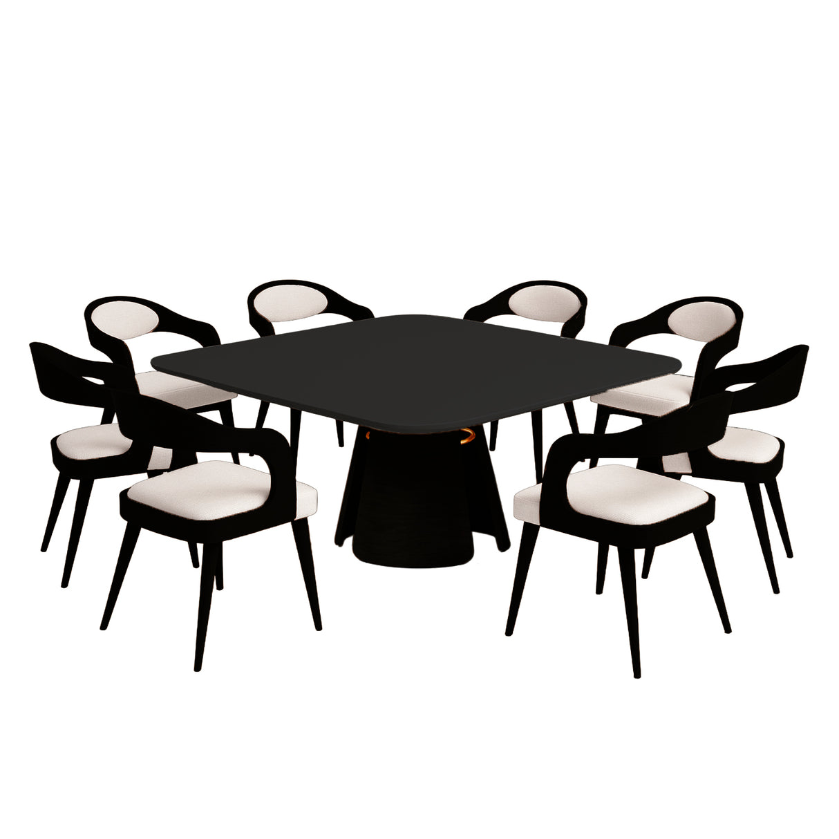 Mesa de comedor Rebeca y poltrona Salete