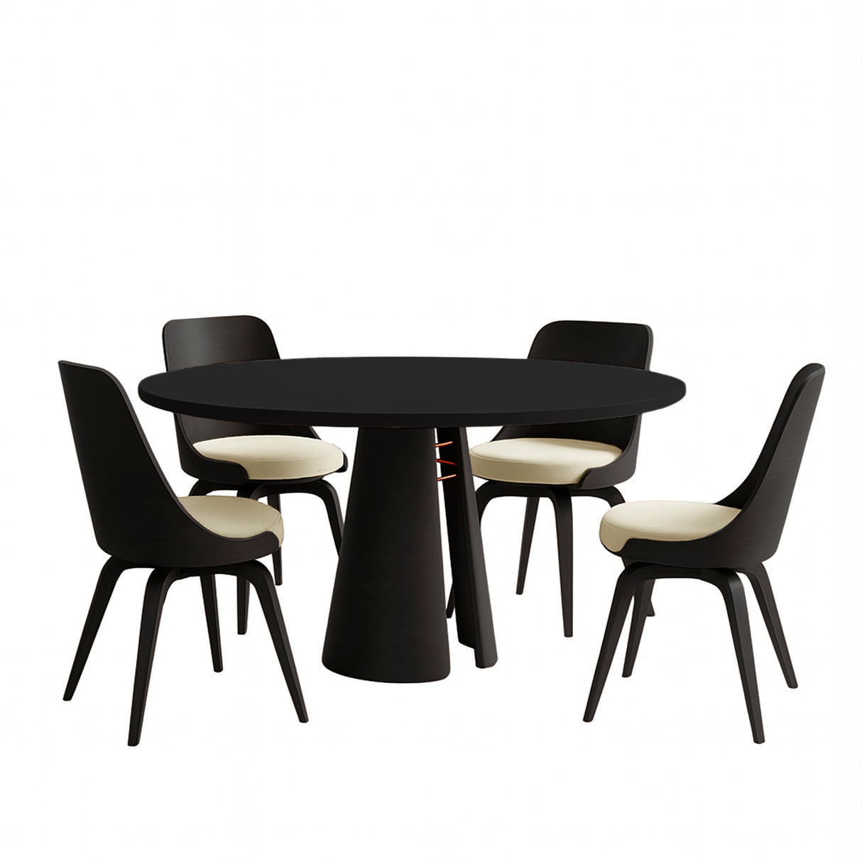 Mesa de comedor Ludmila y silla Kauane