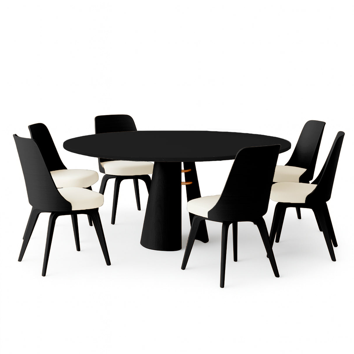 Mesa de comedor Ludmila y silla Kauane