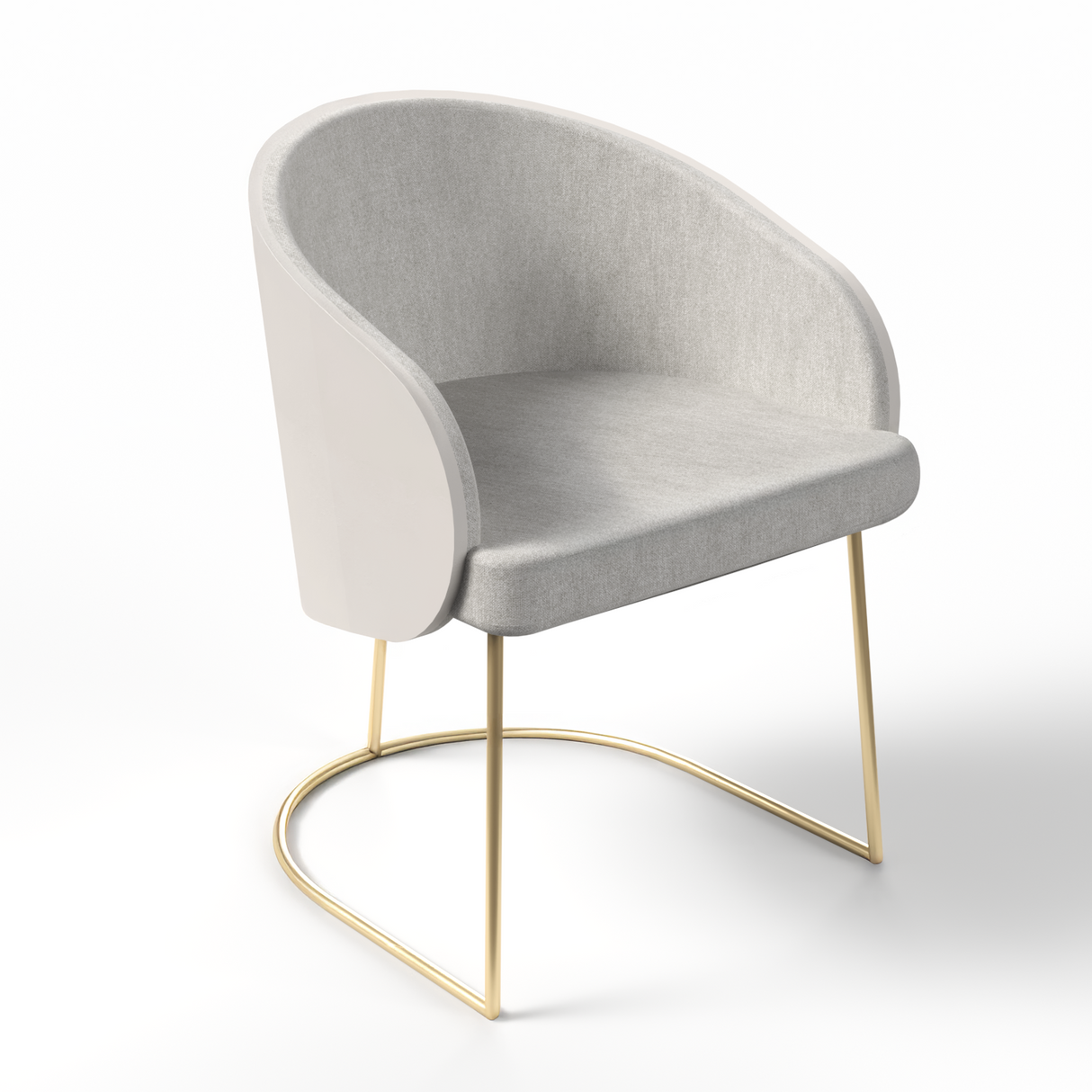 poltrona / poltrona con base de acero / poltrona de tela / poltrona elegante / poltrona moderna