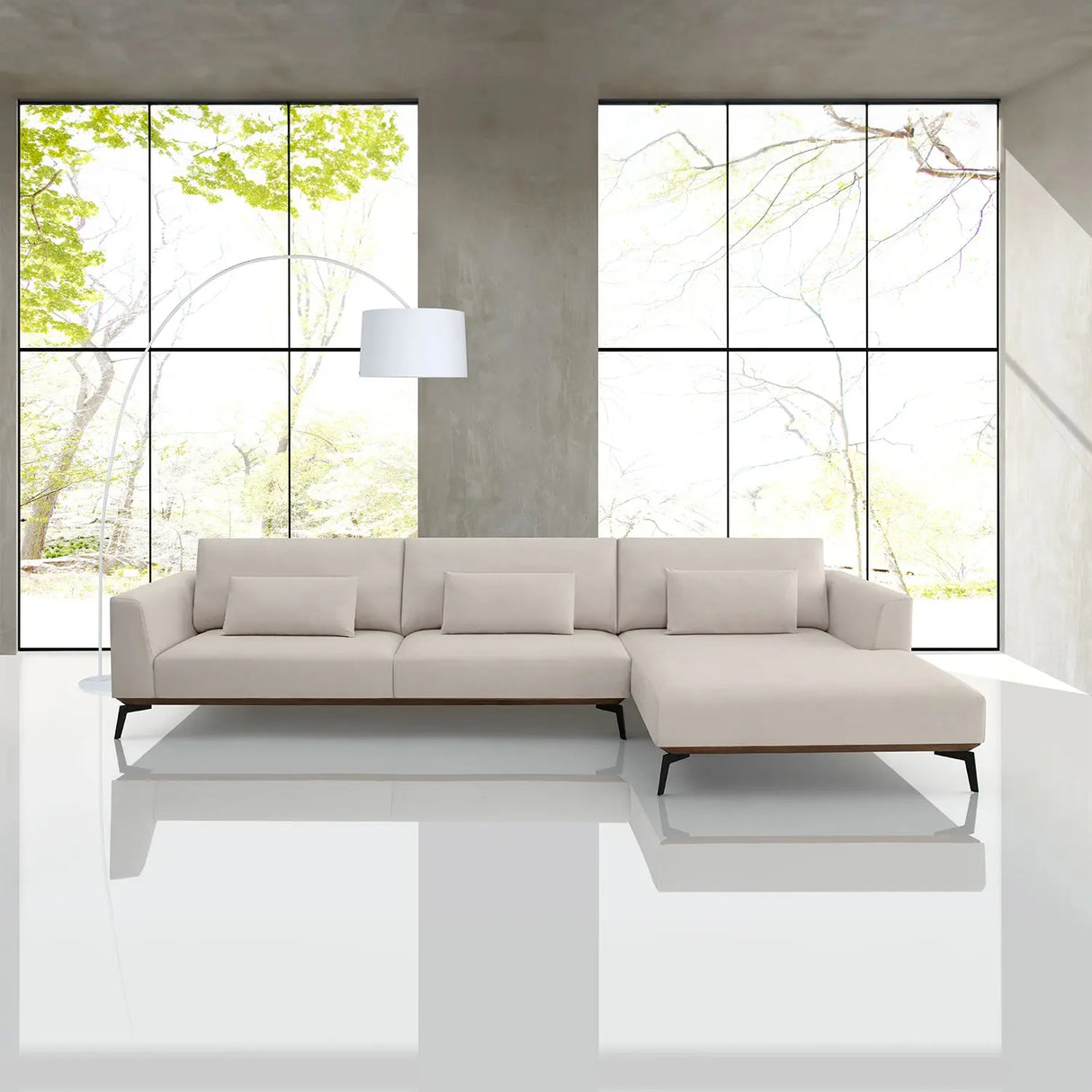 Sofá Palace con Chaise Longue Di Qualita