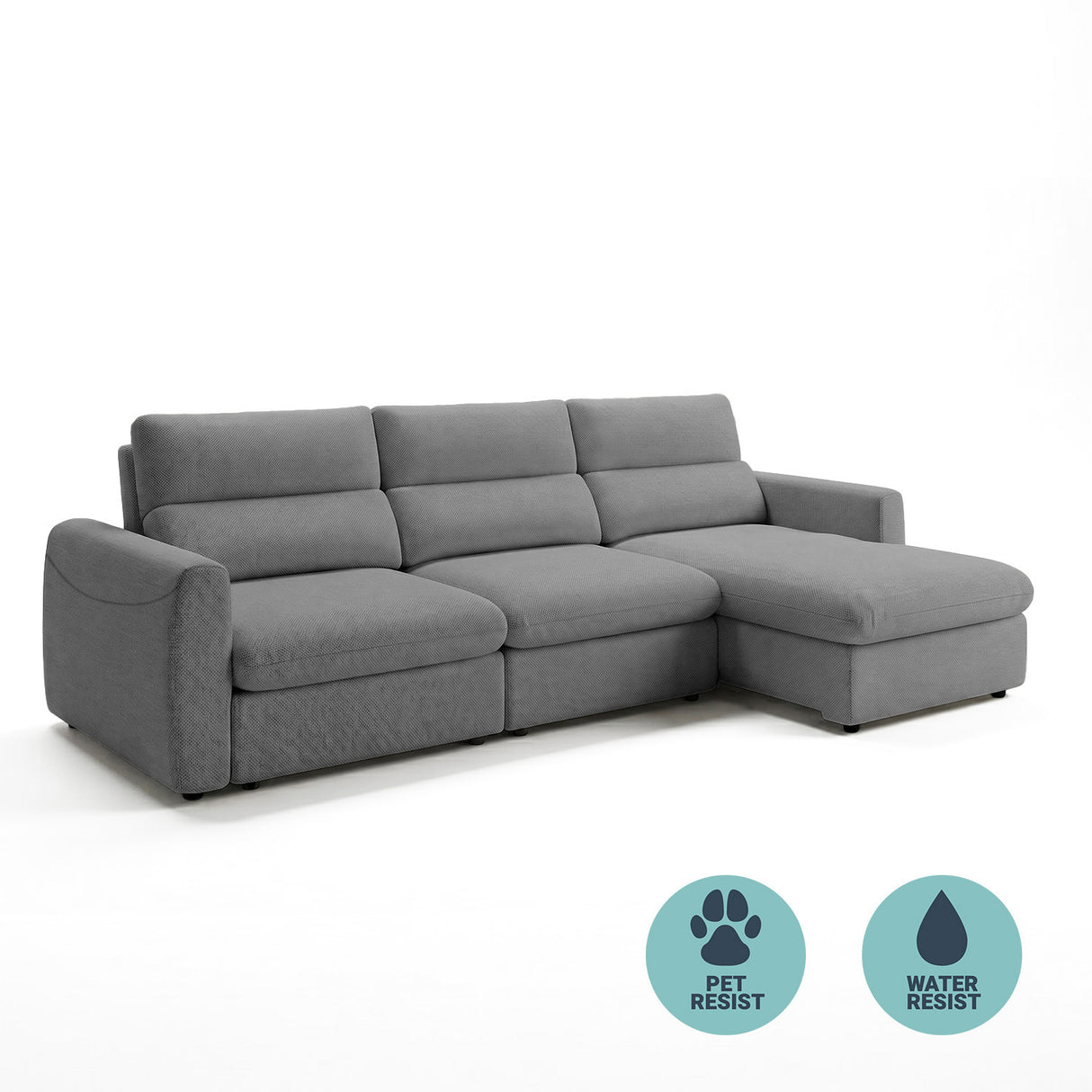 Sofa Extensible y Reclinable Paris Premium Stock