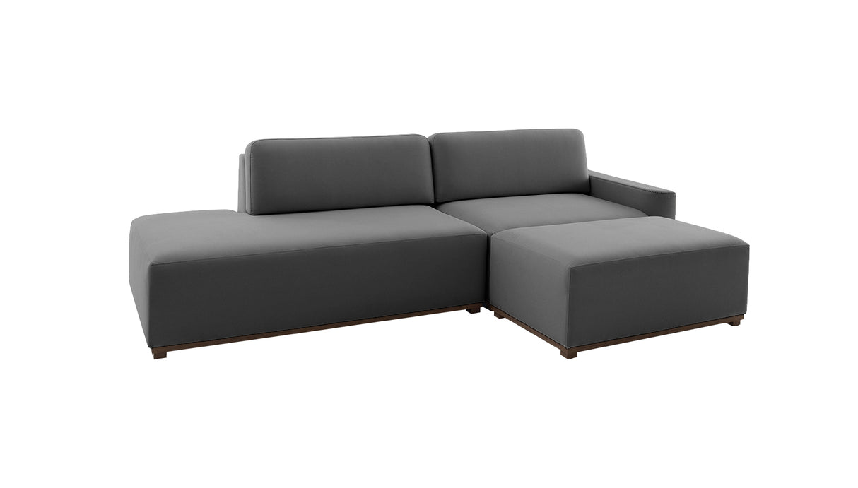 Sofá Piacenza con Pouf