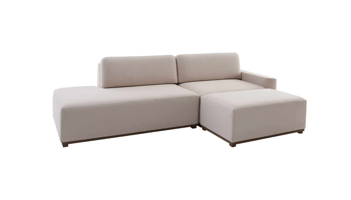 Sofá Piacenza con Pouf