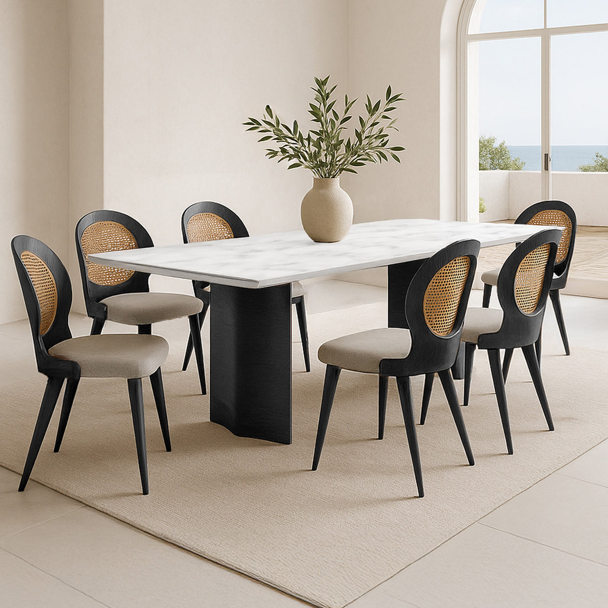 Mesa de comedor Ágata y Silla Jadem