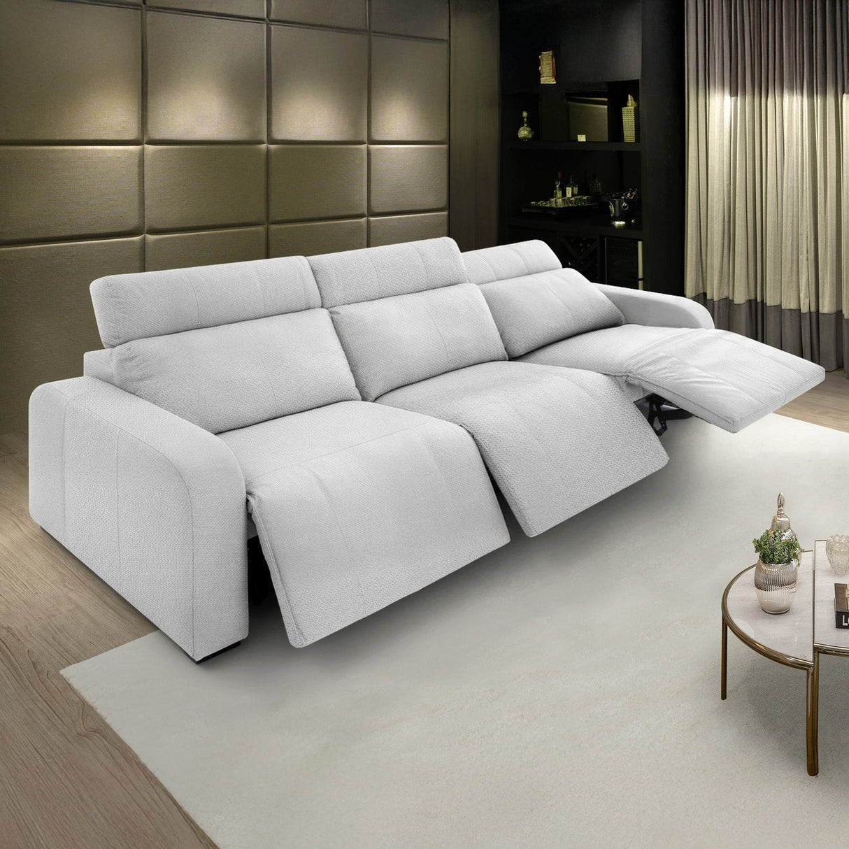 Sofá Trivor Reclinable y Extensible Di Qualita