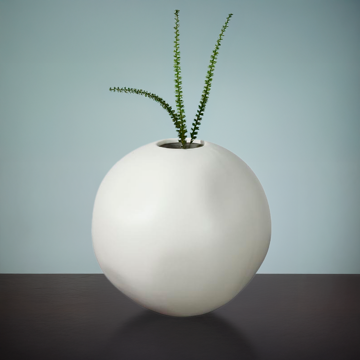 Jarrón de Cerámica Redondo Grande Minimalista Kelida Porcelana