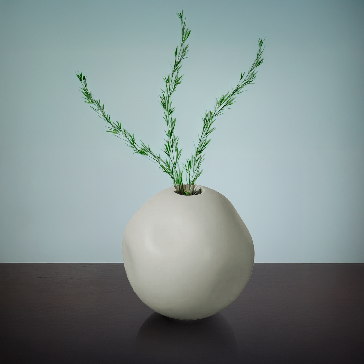 Jarrón de Cerámica Redondo Minimalista Kelida Porcelana