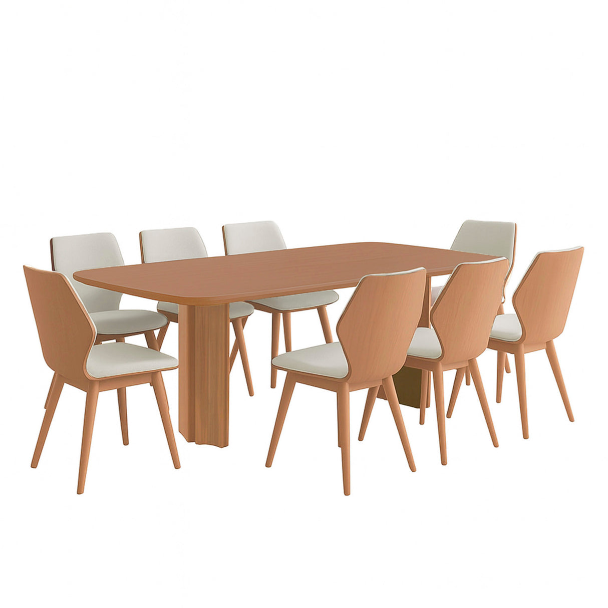 Mesa de comedor Maisa y silla Laura