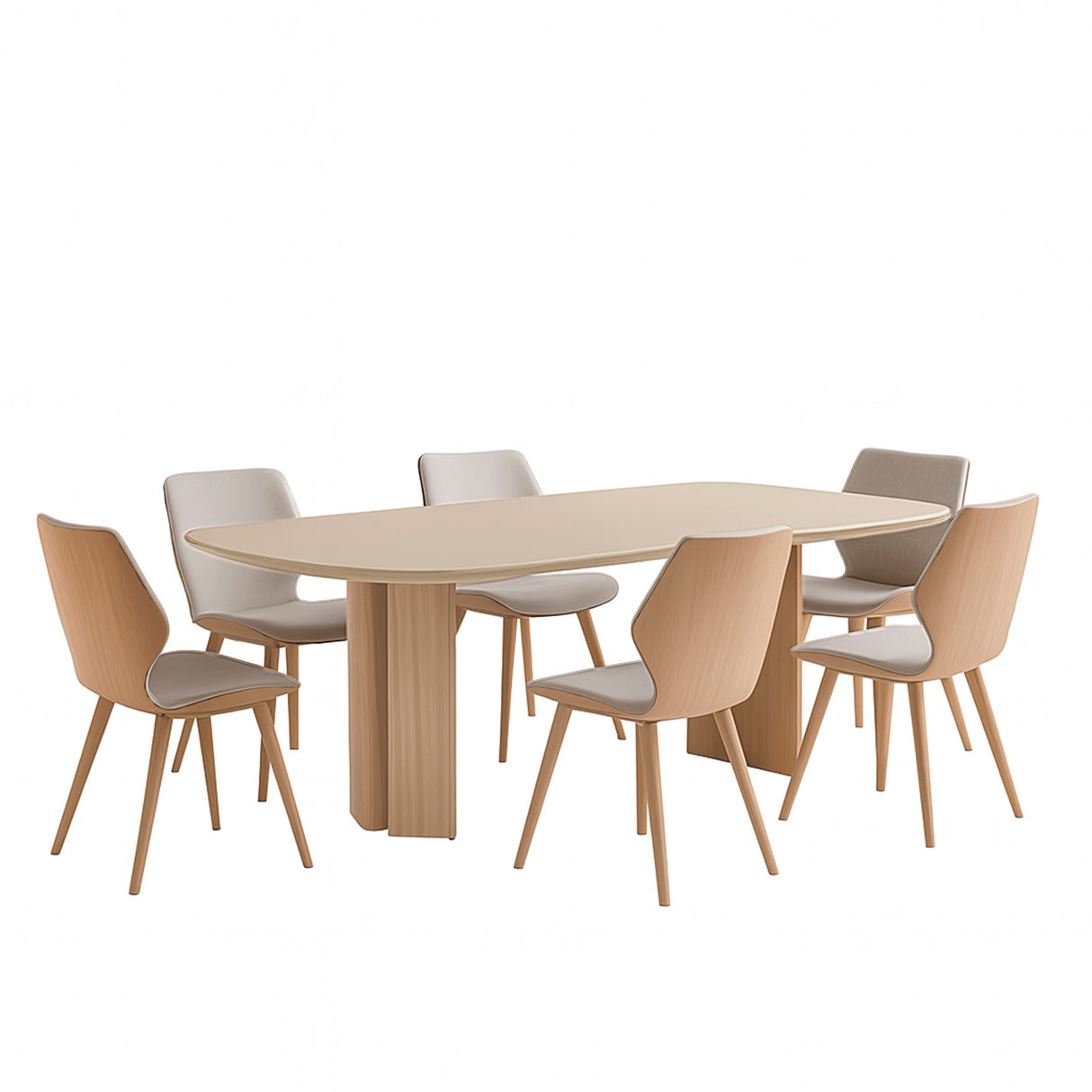 Mesa de comedor Maisa y silla Laura