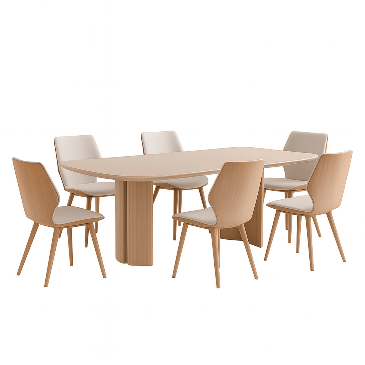 Mesa de comedor Maisa y silla Laura