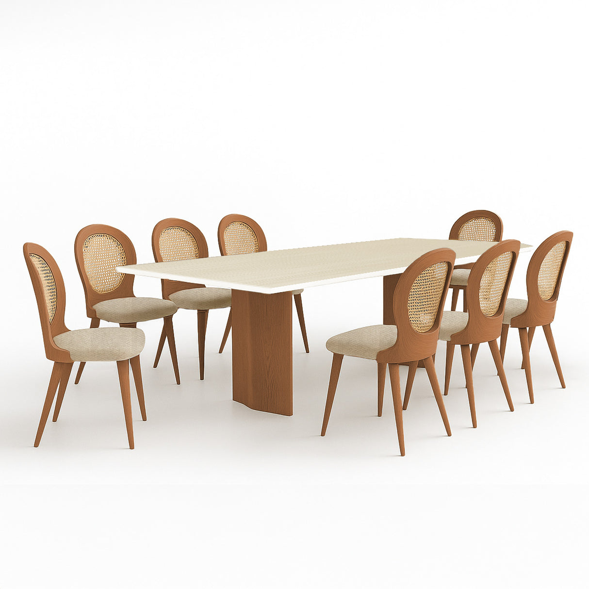 Mesa de comedor Ágata y Silla Jadem