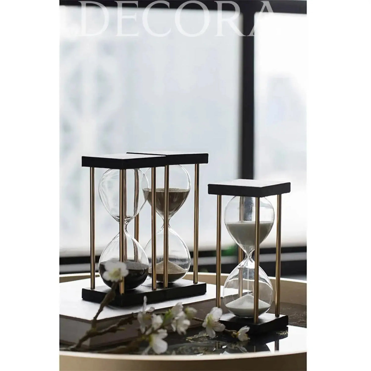 Reloj de Arena Dorada Re Decora