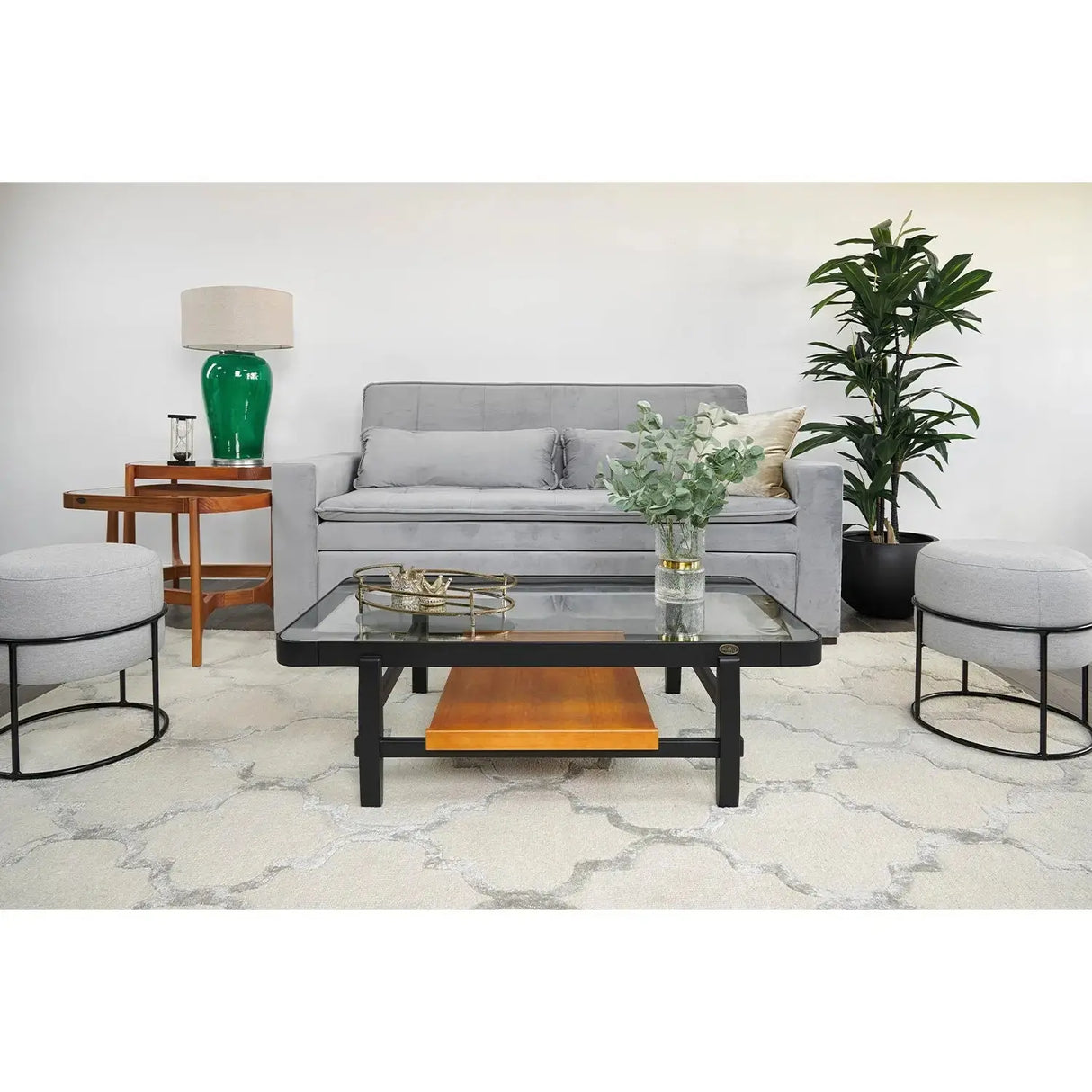 Ring Pouf Black Re Decora