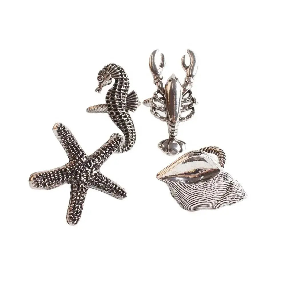 Servilleteros Mar - Set de 4 Re Decora